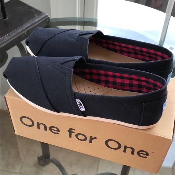 TOMS Black on Natural Canvas 6.5 - Picture 4 of 7